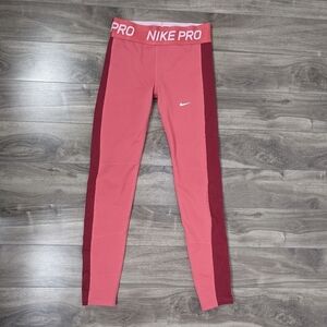 Nike Pro Leggings Pink Girls Size XL